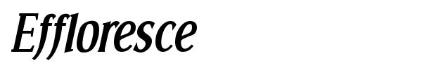 Effloresce font preview